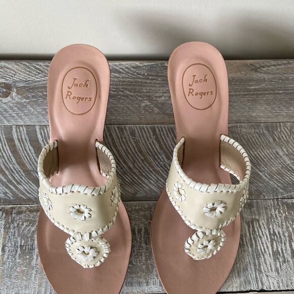 Nwob-jack Roger’s Wedge Leather Summer Sandals (Size:9) - Picture 4 of 7